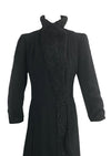 Quality Vintage 1930s Black Wool Coat- New!