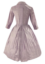 Vintage Late 1950s Liliac Cotton Shirtfront Dress- NEW!