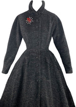Stunning 1950s Lilli Ann Designer Princess Coat- New!