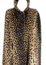 Late 1950s Faux Cheetah Cape- New!