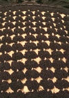 Vintage 1940s Brown & Cream Crochet Purse  - New!