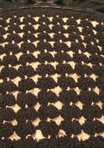 Vintage 1940s Brown & Cream Crochet Purse  - New!