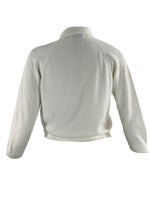 Vintage 1950s Ivory Cashmere Wool Blend Cardigan Sweater- New!