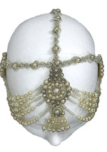 Rare 1920s Ivory Faux Pearl Beaded Headpiece- New!