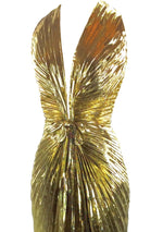 Amazing Travilla Designer Gold Marilyn Gown  - New!