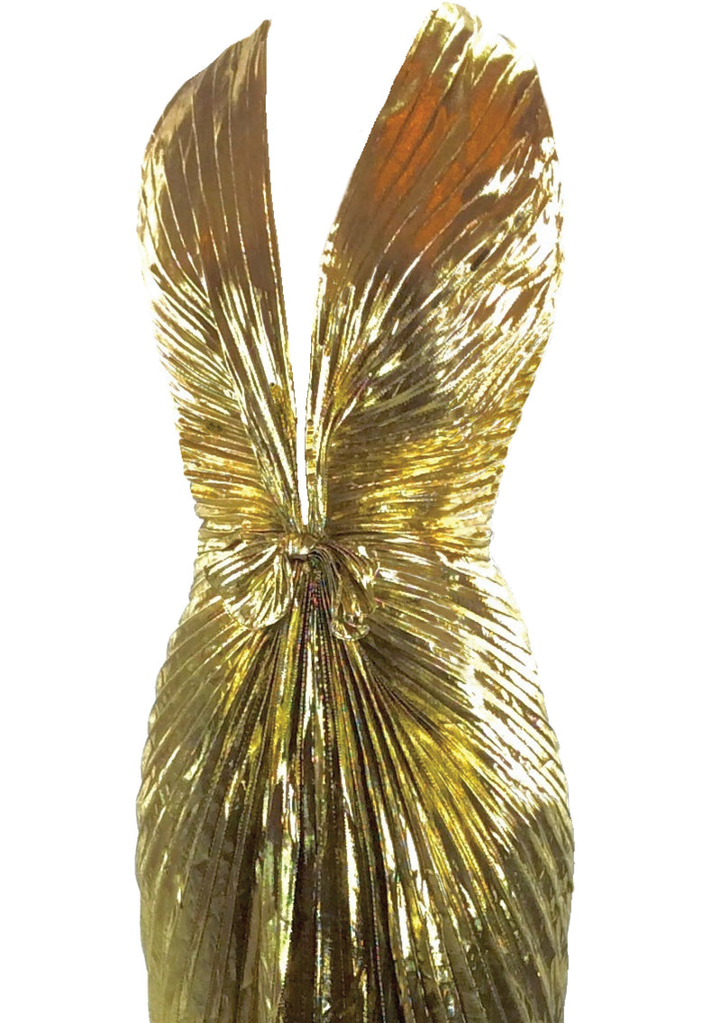Amazing Travilla Designer Gold Marilyn Gown  - New!