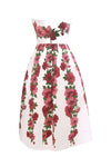 Vintage 1950s Pink Trailing Flowers Dress- NEW!