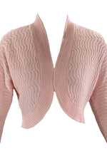 Pretty Vintage 1950s Pink Knit Bolero- New!
