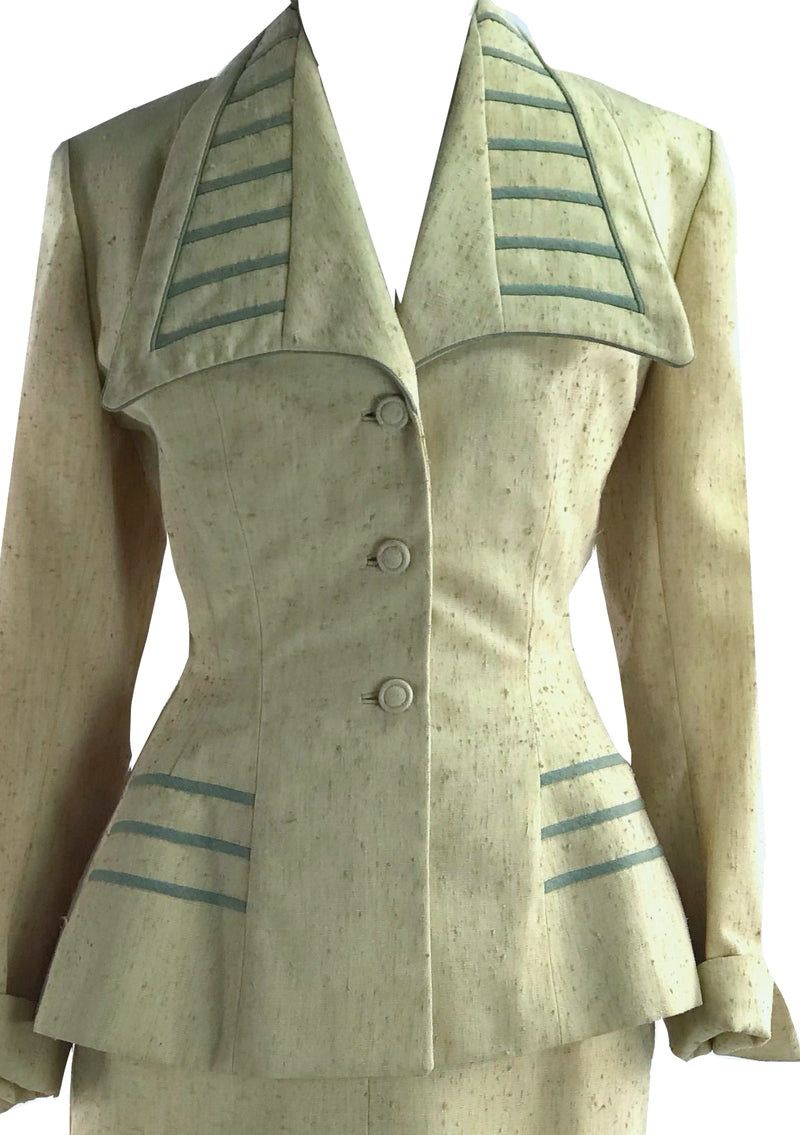 Vintage 1950s Lilli Ann Oatmeal Suit- New!