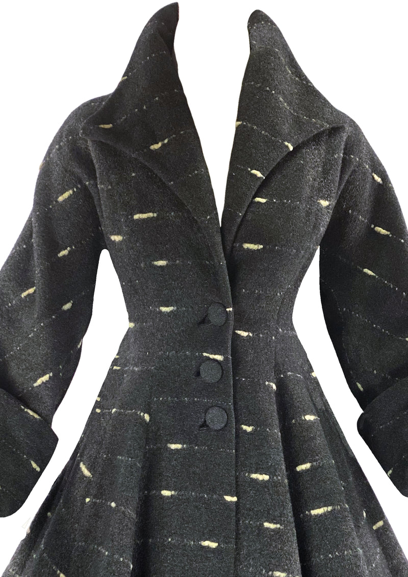 Vintage 1950s Lilli Ann Designer Wool Princess Coat- New!