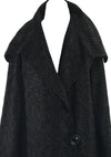 1920s Art Deco Black Wool Soutache Coat - New!