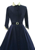 Vintage 1950s Navy New Look Dress- New! (ON HOLD)