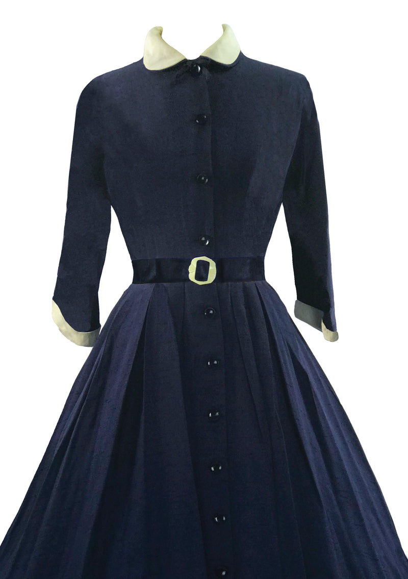 Vintage 1950s Navy New Look Dress- New! (ON HOLD)