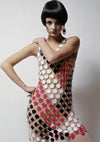 Iconic Paco Rabanne Space Age Designer Party Dress - New!