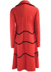 Vintage 1960s Designer Red and Black Ensemble- New!