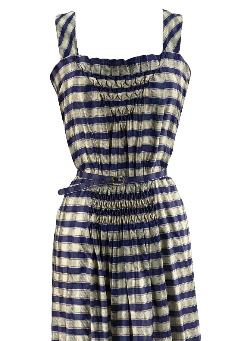 Vintage 1970s Italian Designer Silk Dress - NEW!