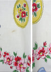Original 1950s Bow Floral Cameo Print Cotton Dress  - New!