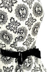 1950's Jerry Gilden B&W Medallion Print Cotton Dress - New!
