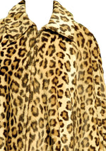 Vintage 1960s Faux Leopard Cape  - New! (ON HOLD)
