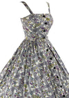 Late 1950s to Early 1960s Lilac Sprig Floral Sundress - NEW!