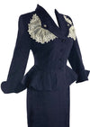 Rare High-End 1950s Lilli Ann Designer Navy Suit- New! (ON HOLD)