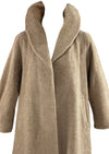 Vintage Late 1950s Oatmeal Wool Clutch Coat - NEW!