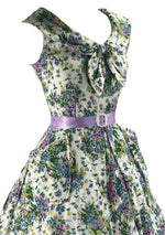 Vintage 1950s Pink, Purple and Blue Floral Sprays- New!