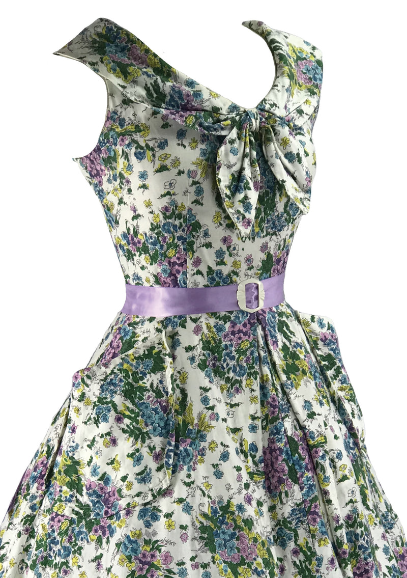 Vintage 1950s Pink, Purple and Blue Floral Sprays- New!