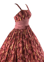 Vintage 1950s Mid Century Atomic Print Cotton Dress- New!