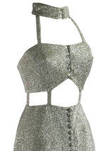 Iconic 1960s Designer Space Age Lurex Dress- New!