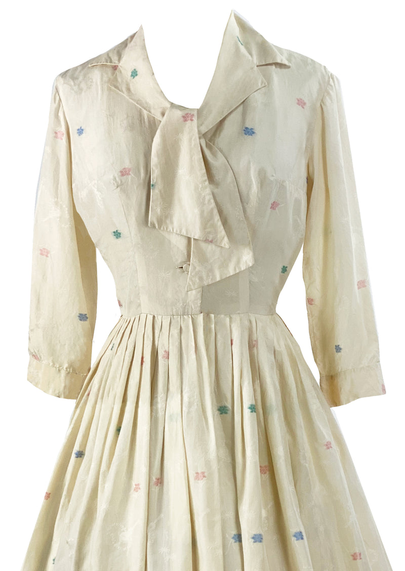 Late 1950s to early 1960s Silk David Barr Designer Dress- NEW!