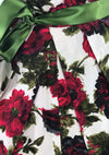 Original 1950s Vibrant Crimson Roses Cotton Dress - New!
