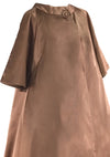 Late 1950s Designer Copper Satin Evening Coat- New!