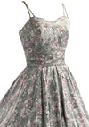 Vintage 1950s Asian Print Cherry Blossom Dress - New!