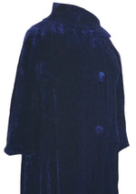 Vintage 1950s Blue Velvet Evening Coat- New!