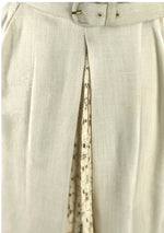 Original Unworn 1940s Ecru Linen & Cotton Lace Dress  - New!
