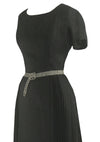 Vintage 1950s Black Lilli Ann Cocktail Dress- New!