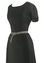 Vintage 1950s Black Lilli Ann Cocktail Dress- New!