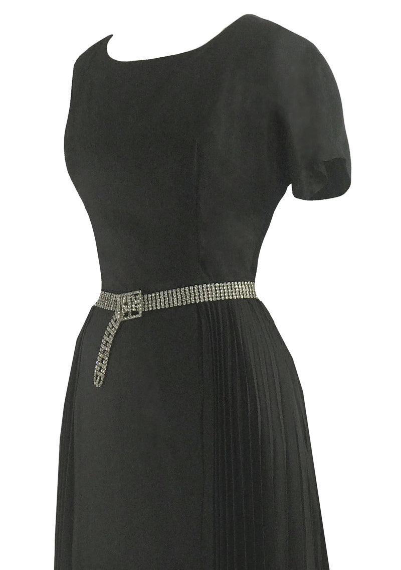 Vintage 1950s Black Lilli Ann Cocktail Dress- New!