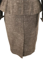 1950s Designer Bronze Silk with Cream Flecks Lilli Ann Suit - New!