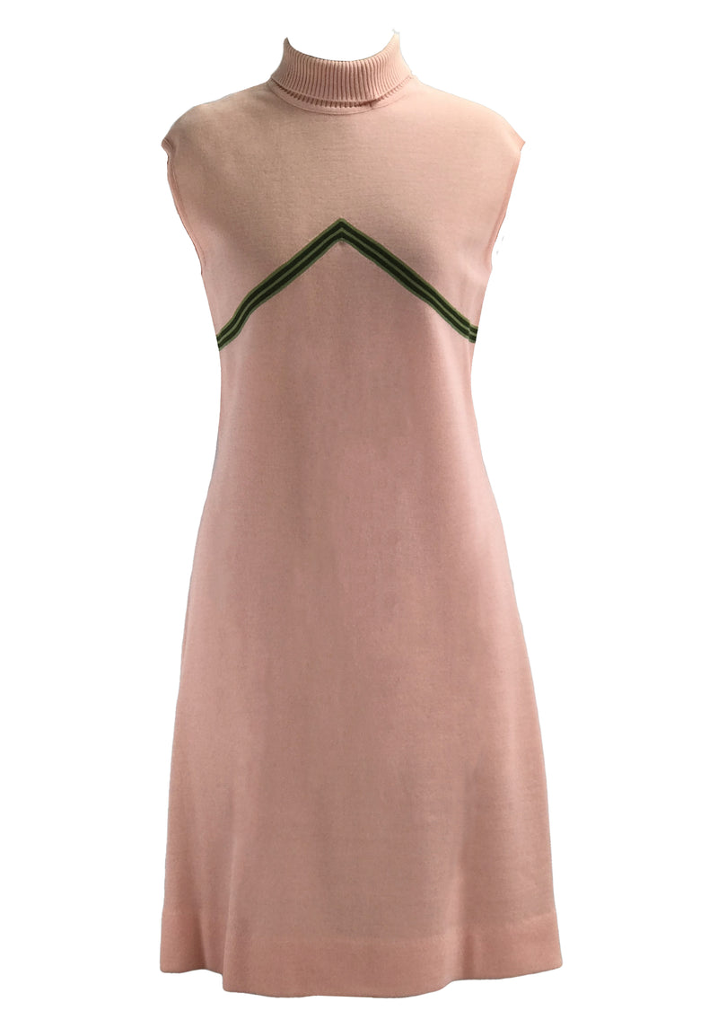 Quality 1960s Avocado Green & Pink Ensemble- New!