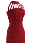 Vintage Early 1960s Red Wool Birdcage Dress- New! (ON HOLD)