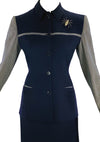 Rare 1940s Navy & Herringbone Lilli Ann Designer Suit- New! (SOLD)