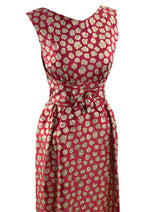 Late 1950s to Early 1960s Rouge Pink Dress - New!