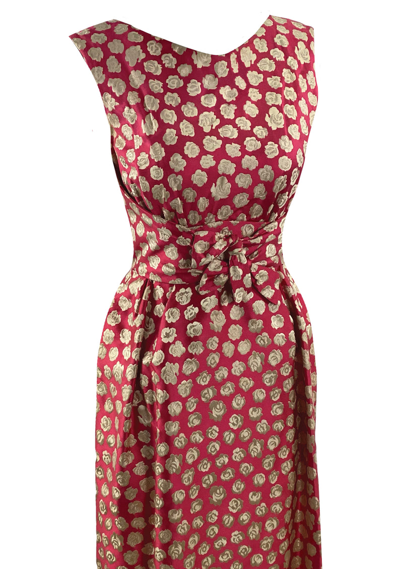 Late 1950s to Early 1960s Rouge Pink Dress - New!