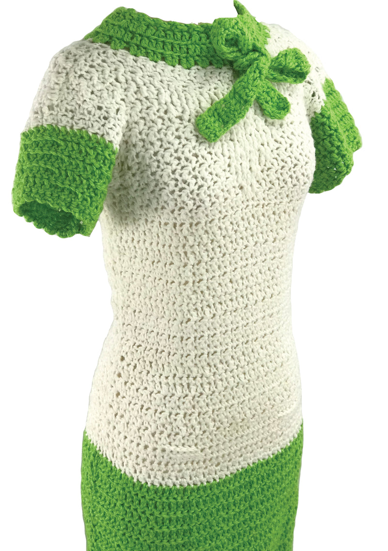 Vintage 1960s does 1930s Crochet Dress - New! Coutura Vintage Vintage 1960s does 1930s Crochet Dress - New! Coutura Vintage