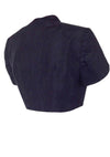Vintage 1950s Black Nylon Taffeta Bolero