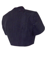 Vintage 1950s Black Nylon Taffeta Bolero