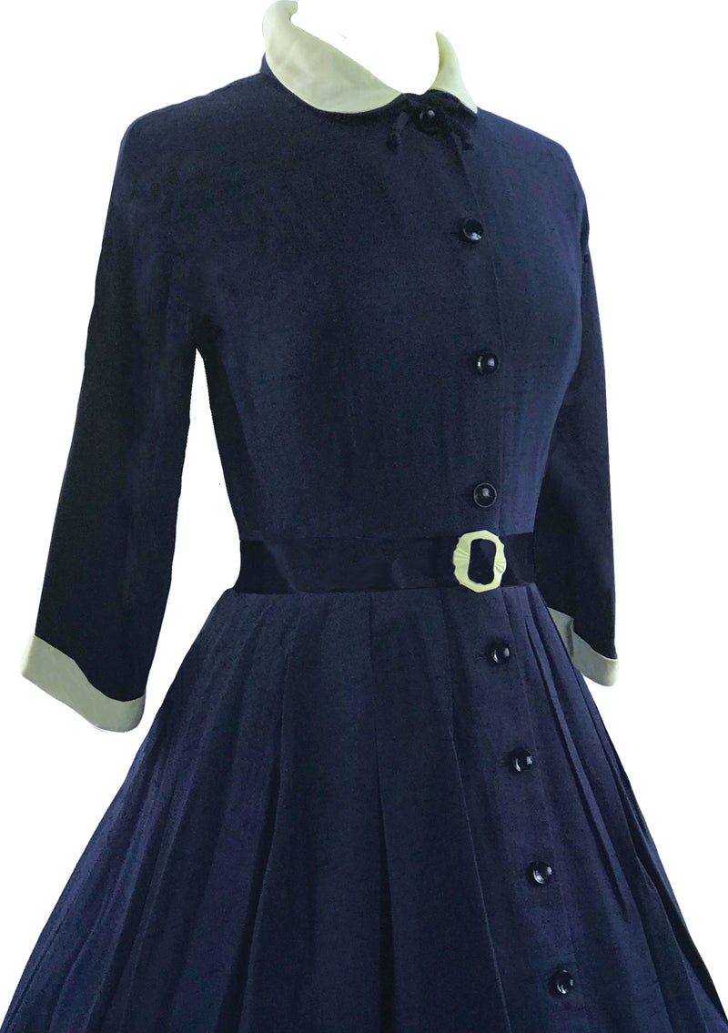 Vintage 1950s Navy New Look Dress- New! (ON HOLD)