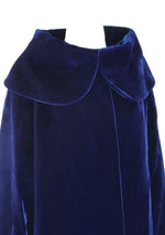 Vintage 1950s Blue Velvet Coat - New!